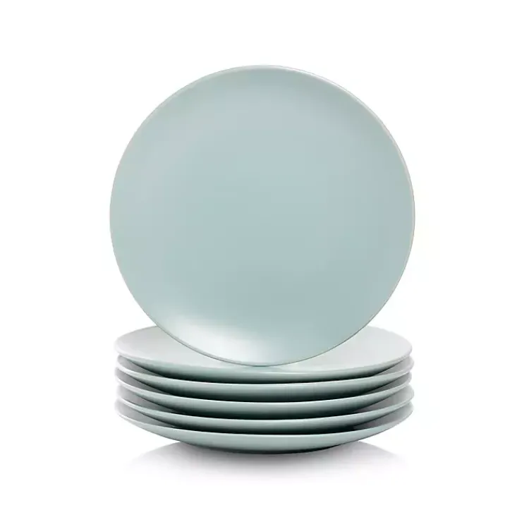Kirklands Home Dinnerware|Mineral Classic Coupe Salad Plates, Set of 6 Blue