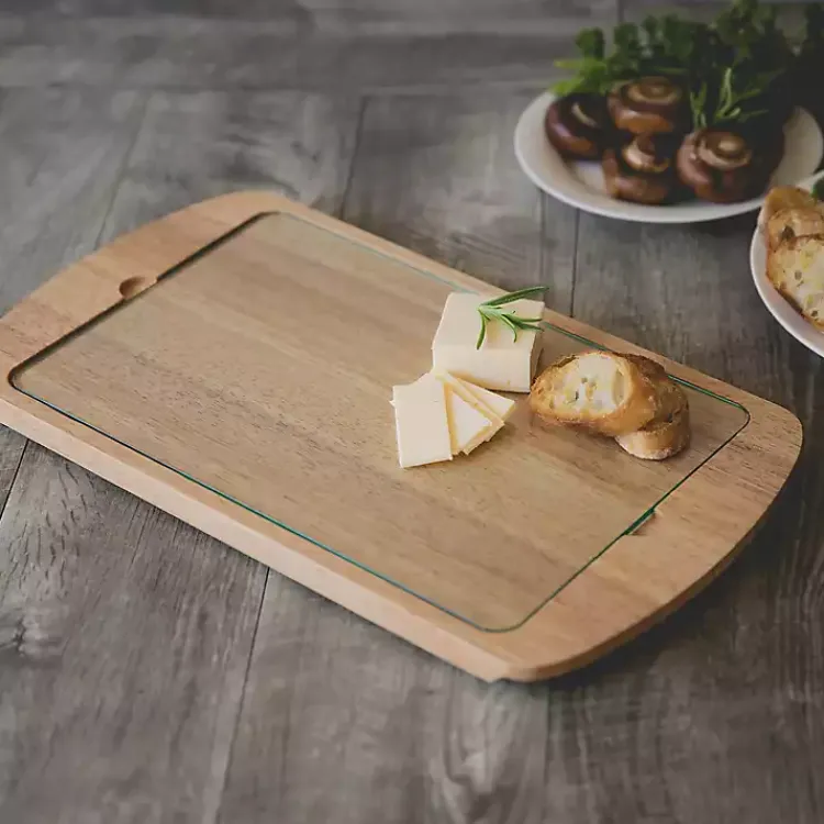 Kirklands Home Serving & Entertaining|Mississippi Bulldogs Wood and Glass Serving Board