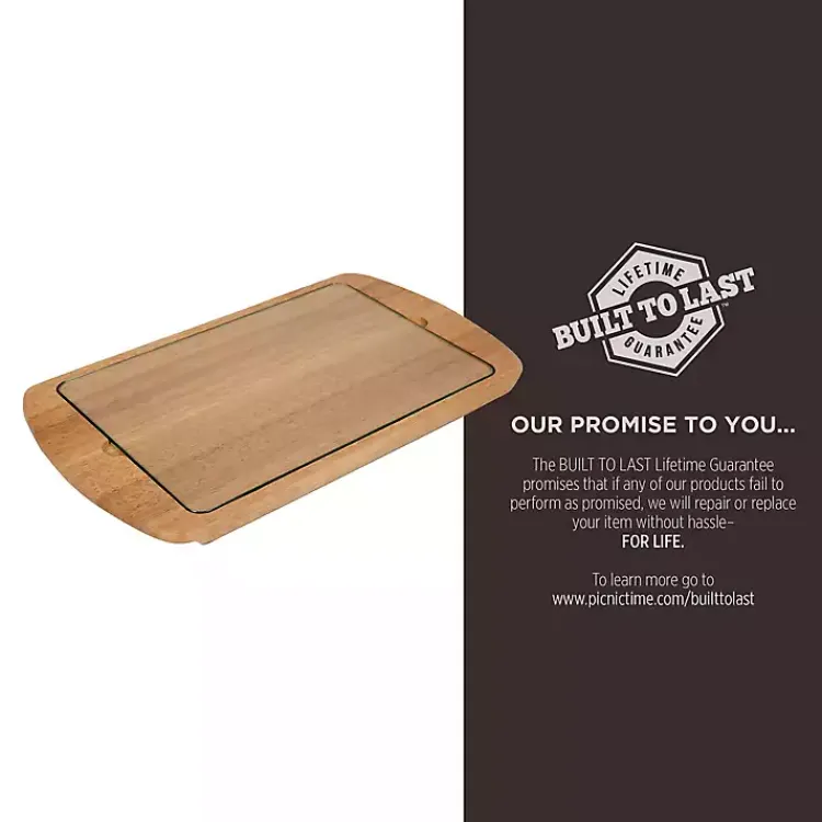 Kirklands Home Serving & Entertaining|Mississippi Bulldogs Wood and Glass Serving Board