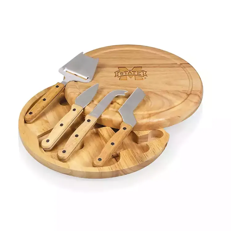 Kirklands Home Serving & Entertaining|Mississippi State Cheese Board and Tool Set Tan