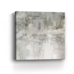 Kirklands Home Canvas Art|Misty Lake Giclee Canvas Art Print, 40x40 in. Tan