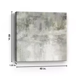 Kirklands Home Canvas Art|Misty Lake Giclee Canvas Art Print, 40x40 in. Tan