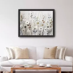 Kirklands Home Canvas Art|Misty Meadow Black Framed Canvas Art Print