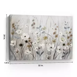 Kirklands Home Canvas Art|Misty Meadow Field Canvas Art Print Gray