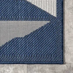 Kirklands Home Area Rugs|Mitchell Blue Geo Diamonds Outdoor Rug, 8x10