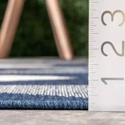 Kirklands Home Area Rugs|Mitchell Blue Geo Diamonds Outdoor Rug, 8x10