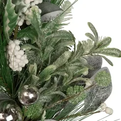 Best Mixed Foliage and White Berry Wreath Christmas Wreaths