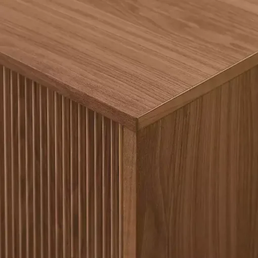 Kirklands Home Tv Stands & Media Consoles|Mocha Fluted 2-Door Compact TV Stand Brown