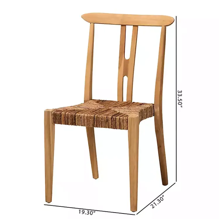 Kirklands Home Dining Chairs|Modern Bohemian Wishbone Dining Chairs, Set of 2 Tan