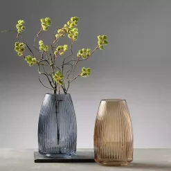 Online Modern Ribbed Glass Vase Vases