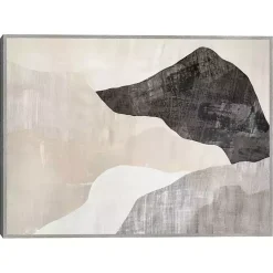 Kirklands Home Canvas Art|Modern Landscape Framed Canvas Art Print Gray