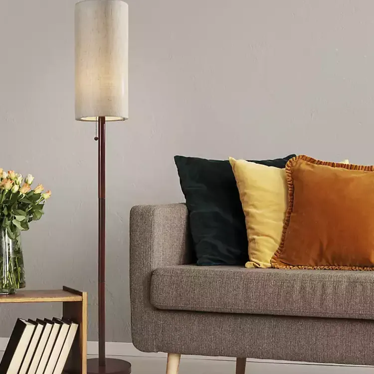Kirklands Home Floor Lamps|Modern Wood Emma Floor Lamp Tan