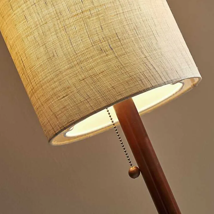 Kirklands Home Floor Lamps|Modern Wood Emma Floor Lamp Tan