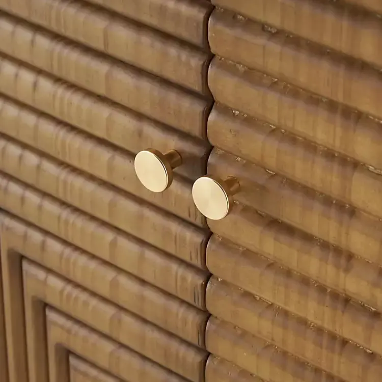 Kirklands Home Cabinets & Sideboards|Modern Wood Geometric Cabinet Brown