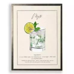 Kirklands Home Framed Art|Mojito Framed Art Print Green