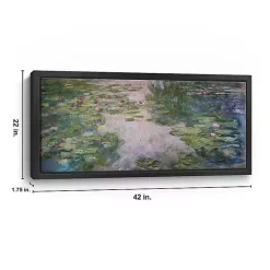 Kirklands Home Canvas Art|Monet Water Lilies Framed Canvas Art Print Green