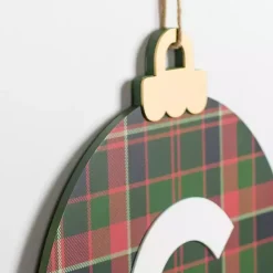 Best Monogram C Plaid Ornament Wall Plaque Monogram Seasonal Decor