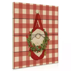 Discount Monogram Christmas Gnome Personalized Wall Plaque Monogram Seasonal Decor