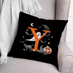 Outlet Monogram Y Halloween Indoor/Outdoor Pillow Halloween