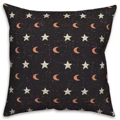 Hot Moon and Stars Halloween Pillow Halloween