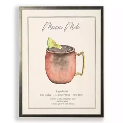 Kirklands Home Framed Art|Moscow Mule Framed Art Print Red
