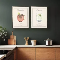 Kirklands Home Framed Art|Moscow Mule Framed Art Print Red