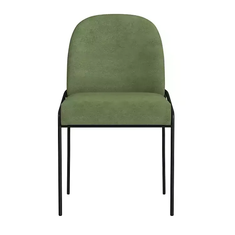 Kirklands Home Dining Chairs|Moss Velvet Metal Dining Chair Green