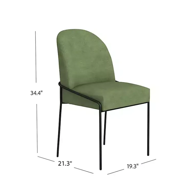 Kirklands Home Dining Chairs|Moss Velvet Metal Dining Chair Green