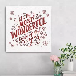Outlet Most Wonderful Time Christmas Wall Plaque Christmas Art & Wall Decor