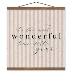 New Most Wonderful Time of the Year Wall Hanger Christmas Art & Wall Decor