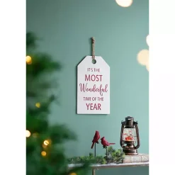 Most Wonderful Time of Year Hangtag Wall Plaque Christmas Art & Wall Decor
