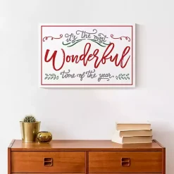 New Most Wonderful Time of Year Canvas Art Print Christmas Art & Wall Decor