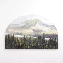 Kirklands Home Canvas Art|Mountain Top Forest Arched Canvas Art Print