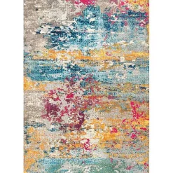 Kirklands Home Area Rugs|color Abstract Pattern Area Rug, 7x10 Multi