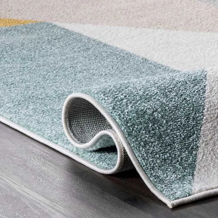 Kirklands Home Area Rugs|Multicolor Abstract Shapes Area Rug, 6x9