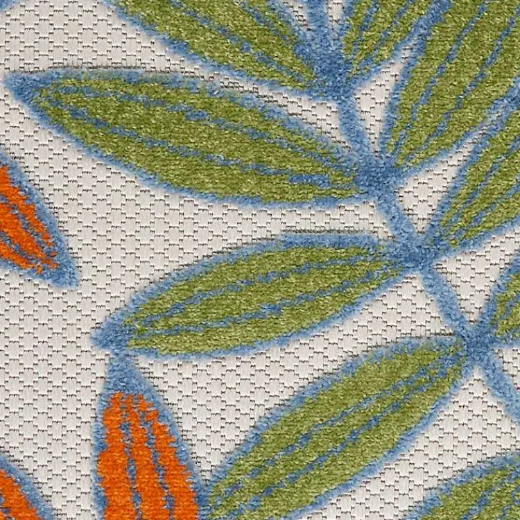 Kirklands Home Outdoor Rugs|color Botanical Outdoor Area Rug, 6x9 Multi