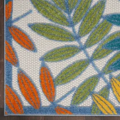 Kirklands Home Outdoor Rugs|color Botanical Outdoor Area Rug, 6x9 Multi