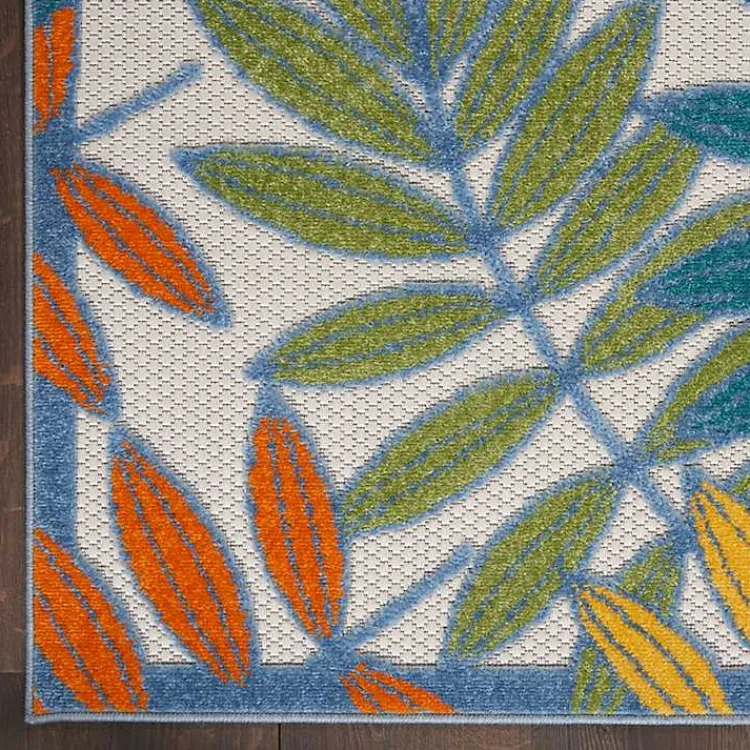 Kirklands Home Outdoor Rugs|color Botanical Outdoor Area Rug, 6x9 Multi