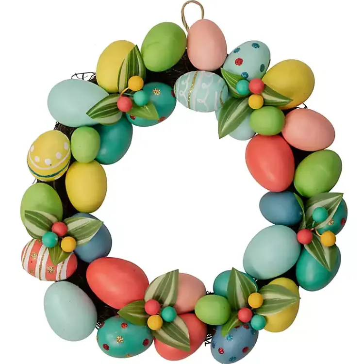 Clearance color Easter Eggs Wreath Easter Decorations