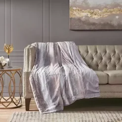 color Faux Fur Oversized Throw Blanket Blankets & Throws
