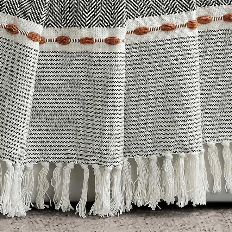 color Herringbone Stripe Throw Blankets & Throws