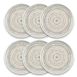 Kirklands Home Outdoor Dining|color Melamine Malena Dinner Plates, Set of 6 Multi