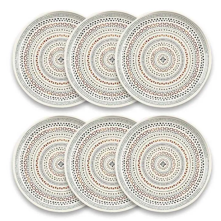 Kirklands Home Outdoor Dining|color Melamine Malena Dinner Plates, Set of 6 Multi