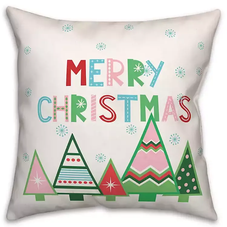 Outlet Multicolor Merry Christmas Pillow Christmas Pillows