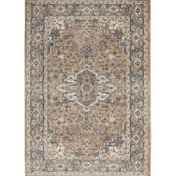 Kirklands Home Area Rugs|Multicolor Nadia Medallion Area Rug, 4x6 Gray