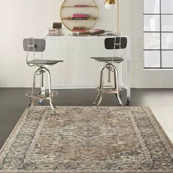 Kirklands Home Area Rugs|Multicolor Nadia Medallion Area Rug, 4x6 Gray