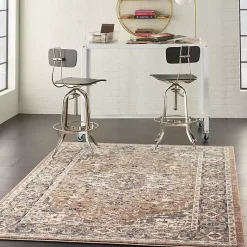 Kirklands Home Area Rugs|Multicolor Nadia Medallion Area Rug, 4x6 Gray