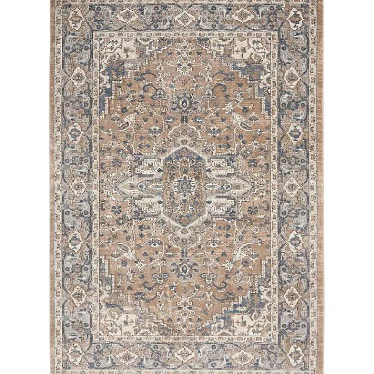 Kirklands Home Area Rugs|Multicolor Nadia Medallion Area Rug, 5x7 Gray