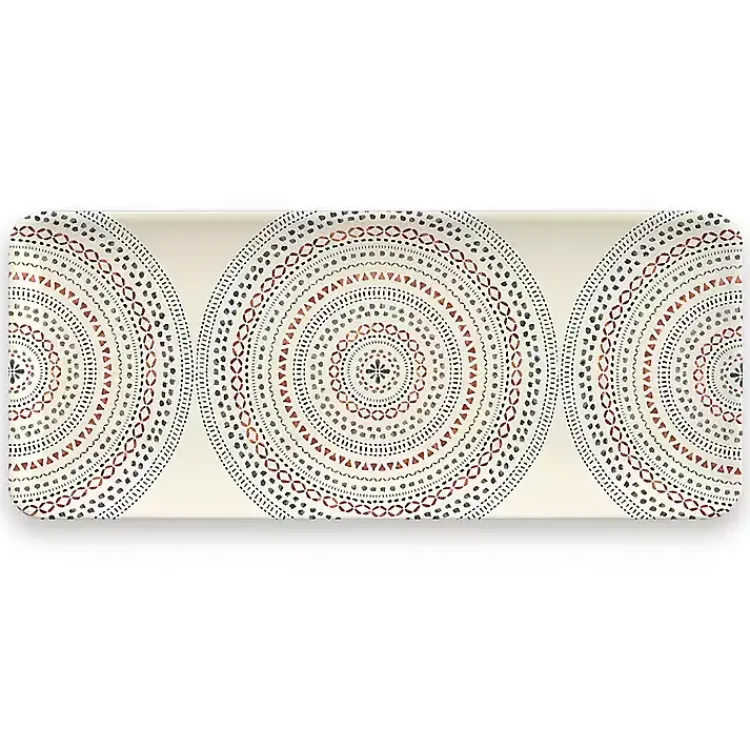 Kirklands Home Outdoor Dining|color Rectangular Melamine Malena Platter Multi