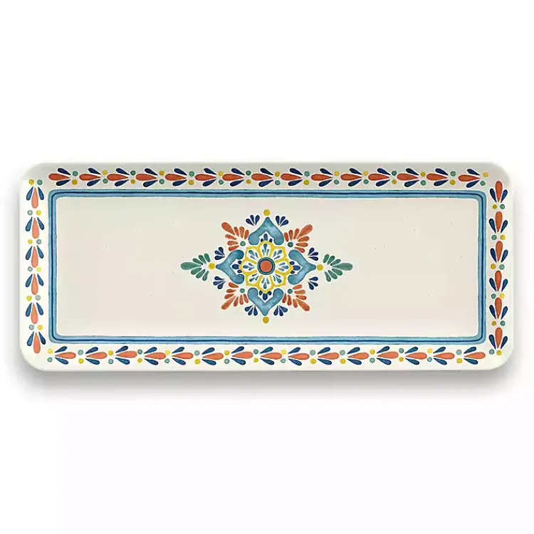 Kirklands Home Outdoor Dining|color Rio Melamine Platter Multi